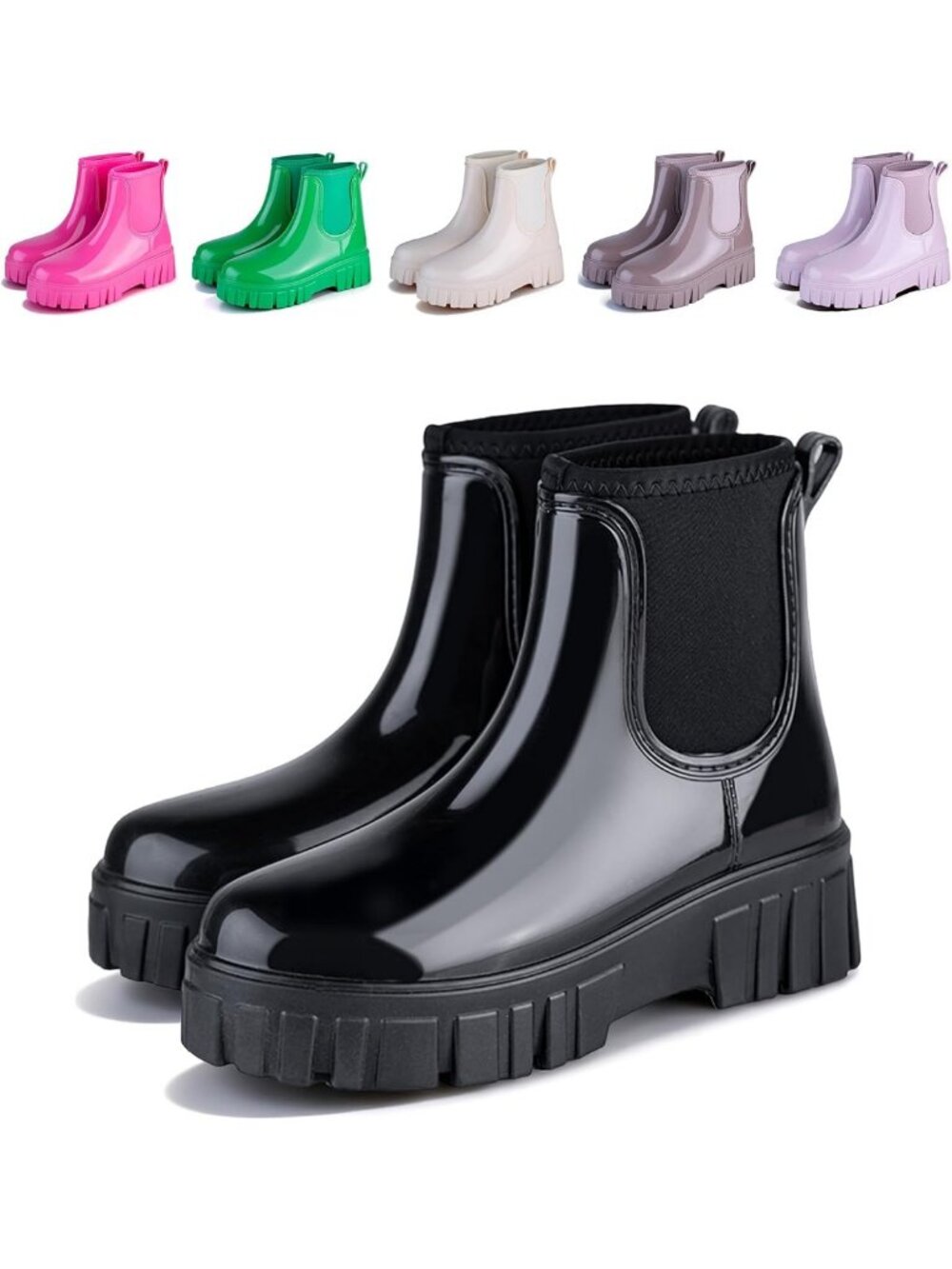 Stylish Waterproof Ankle Rain Boots | Slip-Resistant Garden & Outdoor Shoes